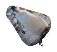 Coprisedile per bicicletta a forma di pinguino, impermeabile, con coulisse, per pioggia, neve, polvere, città, mountain bike