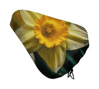 Coprisedile per bicicletta con fiori di narciso, extra morbido e confortevole, protezione per la pioggia e il sole, copertura durevole antipolvere per mountain bike da città