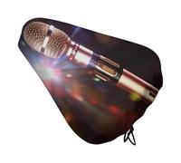 Coprisedile per bicicletta con microfono karaoke, impermeabile, con coulisse, per pioggia, neve, polvere, città, mountain bike
