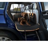 Coprisedile per cani Toronto di Knuffelwuff con fondo rigido in plastica di alta qualità per il sedile posteriore
