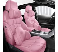 Coprisedile Per Ford Per Explorer 2020 2013 2014 2016 2017 Coprisedili Per Auto In Pelle 5 Posti(Pink,Deluxe)