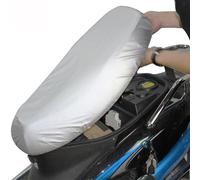 Coprisedile Per Moto, Protezione Impermeabile Per Ciclomotori, Argento 2XL