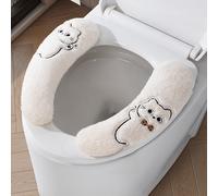 Coprisedile per wc in Peluche con Maniglia di Trasporto e Schienale per forte