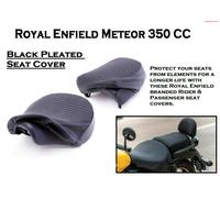 Coprisedile plissettato nero originale per Royal Enfield Meteor 350 - KXA00134