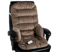 Coprisedile Riscaldato per Ufficio, Termoforo con 3 Nodi Massaggianti Vibranti e 3 Livelli di Calore, Termoforo Elettrico per Alleviare Il Dolore Alla Vita(Brown)