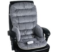 Coprisedile Riscaldato per Ufficio, Termoforo con 3 Nodi Massaggianti Vibranti e 3 Livelli di Calore, Termoforo Elettrico per Alleviare Il Dolore Alla Vita(Gray)