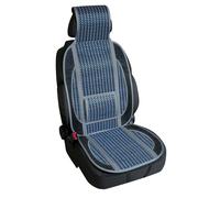 Coprisedile schienale auto estivo in bambu' blu con supporto lombare