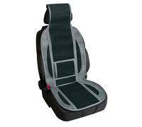 Coprisedile schienale auto estivo in bambu' nero con supporto lombare