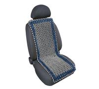 Coprisedile schienale auto estivo in palline di legno Samurai blu/grigio