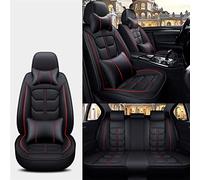 Coprisedile Seduta Coprisedili Per Auto In Pelle Artificiale Per Dodge Per Journey Per Calibre Per Challenger Per Caricabatterie Per Ram Per Nitro Per Avenger(Black+Red,Deluxe)