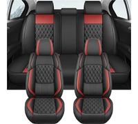 Coprisedile Seduta Per Nissan Per Qashqai J11 Diamond Summer Traspirante PU Pelle Coprisedili Auto Set Completo Accessori Interni(Rosso)