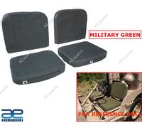 Coprisedile Set con Schiuma & Cargo Tasche Per Jeep Willys CJ2A CJ3A CJ3B M38