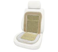 Coprisedile Singolo Anteriore Velour Beige Universale con Microrolli in Legno