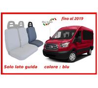 Coprisedile solo lato guida per Ford Transit fino a 2019 fodere trapuntate blu
