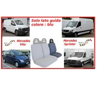 Coprisedile solo lato guida per Mercedes Sprinter Vito fodere trapuntate blu