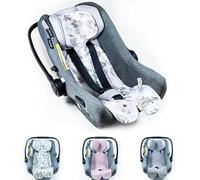 Coprisedile traspirante per ovetto, seggiolino auto, passeggino e passeggino, universale, gruppo 0+ (0-13 kg), gruppo I (9-18 kg), 100% cotone, imbottitura per seggiolino auto