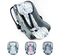 Coprisedile traspirante per ovetto, seggiolino auto, passeggino, universale, gruppo 0+ (0-13 kg), gruppo I (9-18 kg), 100% cotone eucalipto, inserto per seggiolino auto