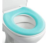 Coprisedile WC, Coprisedili WC per bagno Comodo cuscino morbido per il | Impermeabile da bagno Morbido peluche, chiusura con gancio, lavabile, antiscivolo, vestibilità universale,