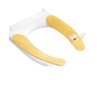 coprisedile WC imbottito 2 paia di cuscini for WC, adesivi for domestici, tipo adesivo, cuscino for , quattro stagioni, universale, invernale, copriwater per il bagno e il relax in casa(Yellow)