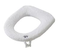 Coprisedile WC in Peluche Tema Invernale con Maniglia Facile Sollevamento per Ma