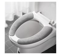 Coprisedile WC Invernale 1 paio di copriwater universali, tappetini adesivi for sedili WC, tappetini for il bagno riutilizzabili e caldi, copriwater lavabili, cuscino fai da te for WC(Small grey)