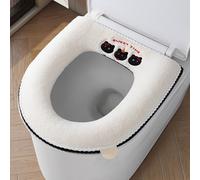 Coprisedile WC stile cerniera ispessito a forma di U copriwater peluche lavabile