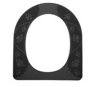 Coprisedile WC universale, lavabile, in silicone, antiscivolo, morbido e confortevole, durevole, igienico, facile da pulire, per bambini anziani, bagno di casa, 39,5x34 cm. (Grigio)