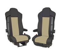 Coprisedili 1+1 Eco Pelle Per Iveco S-Way BEIGE Truck Set 2021