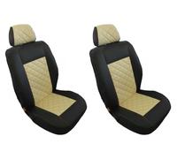 Coprisedili anteriori 1+1 PER FORD TRANSIT MK7 MK8 CUSTOM BEIGE Ecopelle