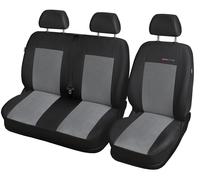 Coprisedili Anteriori Auto 2+1 Fodere in Velluto Grigio per Mercedes Vito 2014-