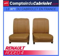 Coprisedili Anteriori Per Renault Rodeo 4 In Similpelle Cognac