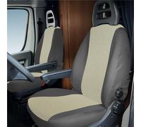 Coprisedili anteriori personalizzati Fiat Ducato camper 02>06 tess. misto cotone