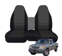 Coprisedili anteriori personalizzati senza console sostituiscono per sedili posteriori alti Ford Ranger Pickup 60/40 del 1998-2003