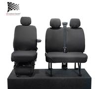 Coprisedili Anteriori Su Misura Vauxhall Movano (2010-2022) Nero 668