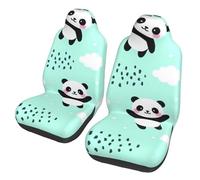 Coprisedili anteriori traspiranti e protettivi per auto "Cute Panda Motors", comfort e protezione per la maggior parte di auto, furgoni, camion e SUV.