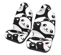 Coprisedili anteriori traspiranti e protettivi per auto "Cute Panda Motors", comfort e protezione per la maggior parte di auto, furgoni, camion e SUV.