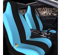 Coprisedili Anteriori Universali 2 Pezzi Saint St. Lucia Lucian Flag Set Copri Sedile Auto Traspiranti Elastico Coprisedile Anteriore, per Veicoli, Camion, SUV