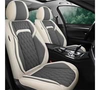 Coprisedili Auto 1 Set Di 5 Coprisedili Per Auto In Lino Per VW Per Passat Per B5 B6 B8 Per Golf 7 Per Tiguan Accessori Interni Fodere Sedili Auto(Beige Grey)