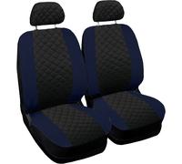 COPRISEDILI AUTO 2 POSTI FODERE BICOLORE NERO-BLU SCURO COPPIA ANTERIORE
