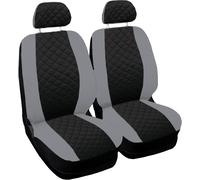 COPRISEDILI AUTO 2 POSTI FODERE BICOLORE NERO-GRIGIO CHIARO COPPIA ANTERIORE