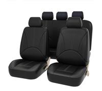 Coprisedili Auto Adatti per Hummer H2 SUV 2002 2003 2004 2005 2006 2007 2008 2009, Set Di Coprisedili In Similpelle, Impermeabili, Antiscivolo E Traspiranti,Black