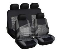 Coprisedili Auto Anteriore per Ford Ltd, Soft Confortevole Traspirante Protezione per Sedili, Coprisedili in Poliestere,5 Seats-Grey