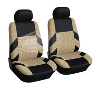 Coprisedili Auto Anteriore per Lotus Elise, Soft Confortevole Traspirante Protezione per Sedili, Coprisedili in Poliestere,2 Seats-Beige