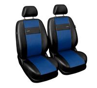 Coprisedili Auto Anteriori 1+1 Fodere in Similpelle Blu per Renault Kangoo I II
