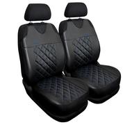 Coprisedili Auto Anteriori Universali 2x T-Shirt Ecopelle Fodere per Skoda Rapid