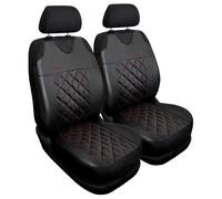 Coprisedili Auto Anteriori Universali 2x T-Shirt Ecopelle per Mitsubishi L200