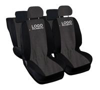 COPRISEDILI AUTO COMPATIBILE CON PANDA POSTERIORE INTERO JEANS NERO/NERO