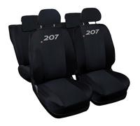 COPRISEDILI AUTO COMPATIBILI CON 207 FODERE BICOLORE NERO NERO