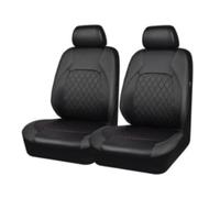 Coprisedili Auto Completo Per HYUNDAI Per Solaris Per Sonata Per Creta | Per Encino Per Elantra Per Ix25 Ix35 per Kona Car 2 Posti Copertura universale in pelle PU(Nero)