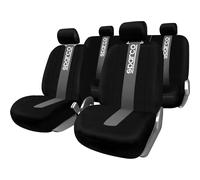 Sparco SPC1012 Set coprisedili per Auto, 11 Pezzi, Classic, Grigio, Set di 11